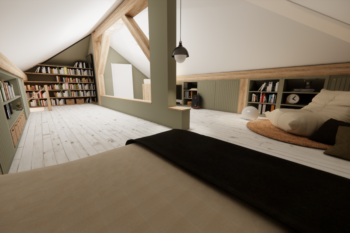 chambre ado - braine l'alleud - architecture d'intérieur - oapi